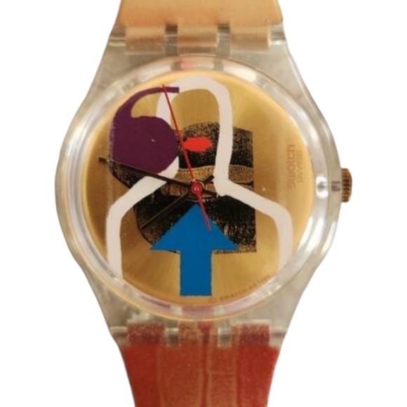 Swatch Artist collection Watch "Lipstick" GK243 new old stock in box with papers - Picture 1 of 12